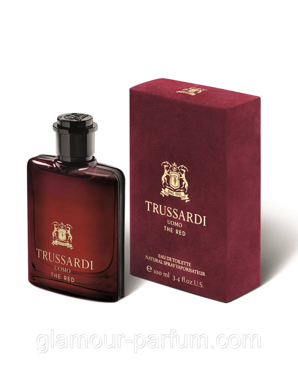 Чоловіча туалетна вода Trussardi Uomo The Red (Труссарді Умо Зе Ред) від компанії GLAMOUR-PARFUM - фото 1