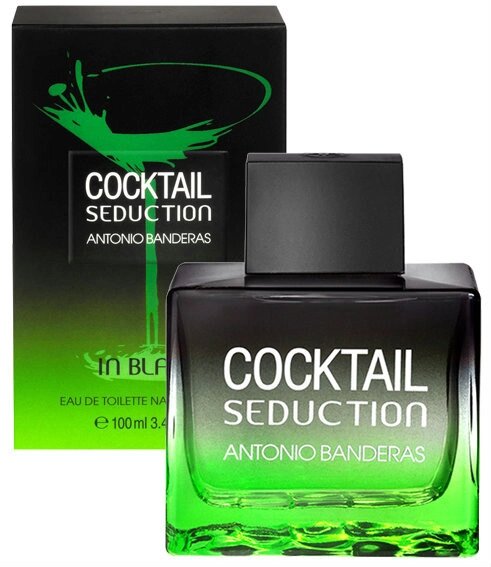 Чоловічі парфуми Antonio Banderas Cocktail Seduction in Black for Men (Антоніо Бандерас Коктейль ін Блек) від компанії GLAMOUR-PARFUM - фото 1