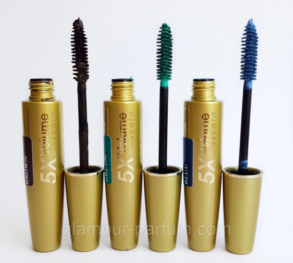 Кольорова туш MaxMar 5X Volume mascara (МаксМар Волюм маскара) від компанії GLAMOUR-PARFUM - фото 1