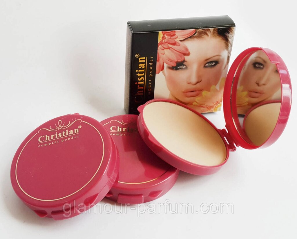 Компактна крем-пудра Compact Powder Cristian ( Крістіан) від компанії GLAMOUR-PARFUM - фото 1