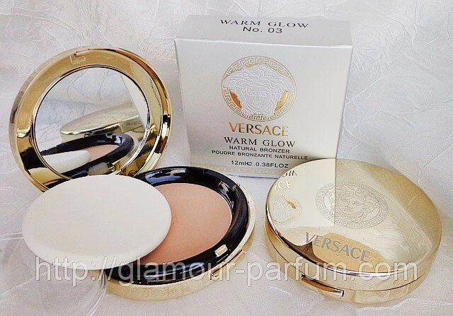 Компактна пудра Versace Warm (Версаче Варм Сяйво) від компанії GLAMOUR-PARFUM - фото 1