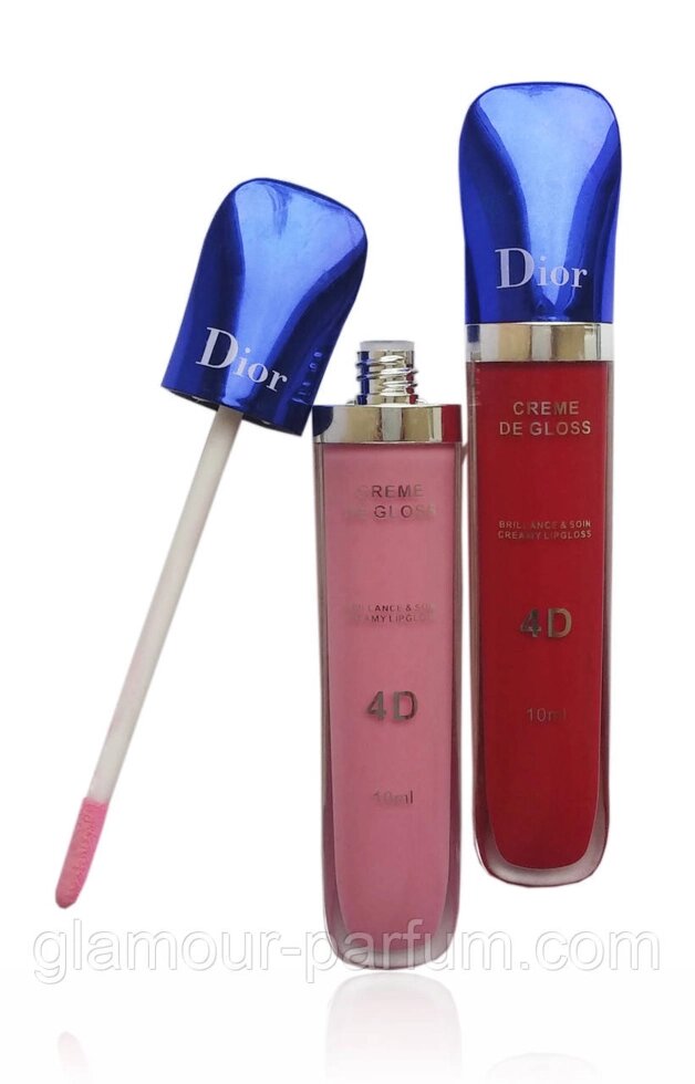 Кремовий блиск для губ Dior Rouge 4D (Діор Руж Крем де Глосс 4Д) від компанії GLAMOUR-PARFUM - фото 1