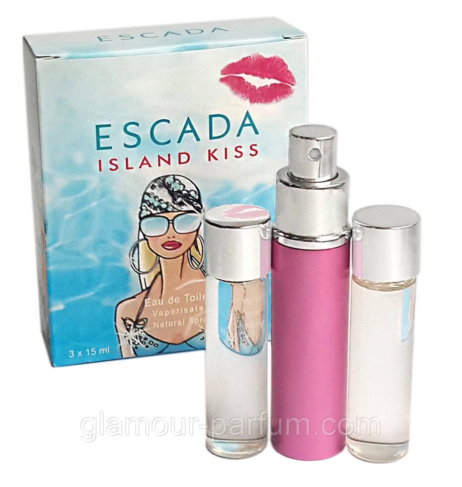 Міні парфумів Escada Island Kiss (Ескада Айленд Кісс) 3*15 мл. від компанії GLAMOUR-PARFUM - фото 1