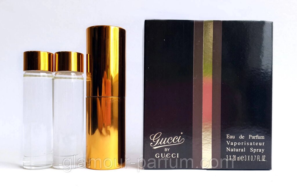 Міні парфумів Gucci Eau de Parfum (Навччі Еу де Парфюм) + 2 запаси, 3*20 мл. від компанії GLAMOUR-PARFUM - фото 1