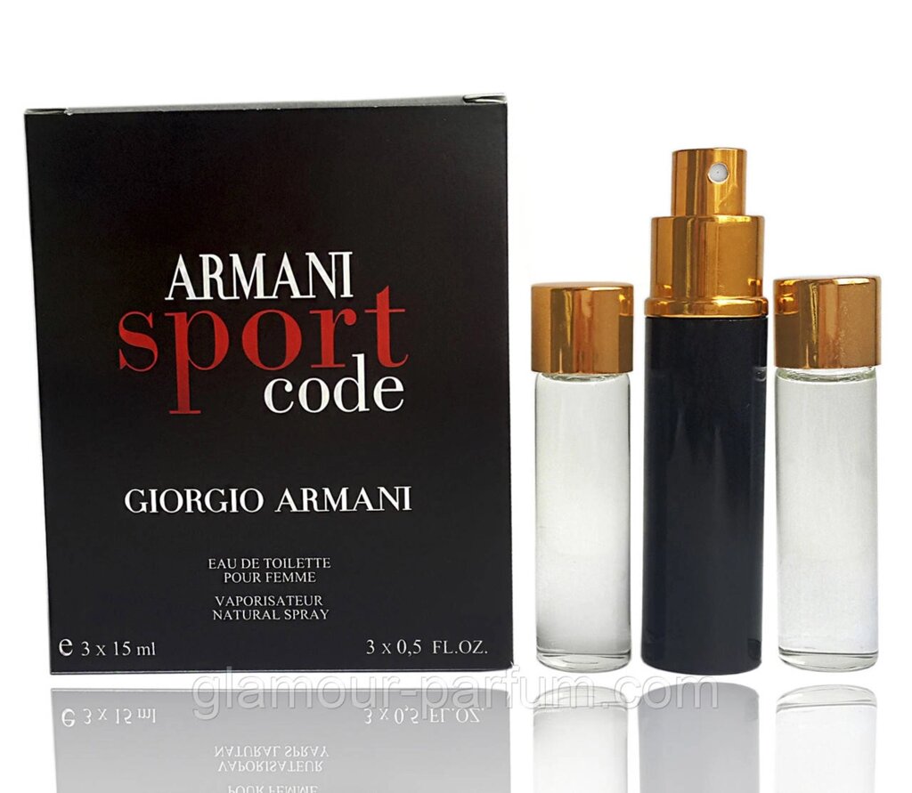 Мініпарфуми Giorgio Armani Armani Sport Code (Армані Спорт Код) 3*15 мл. від компанії GLAMOUR-PARFUM - фото 1