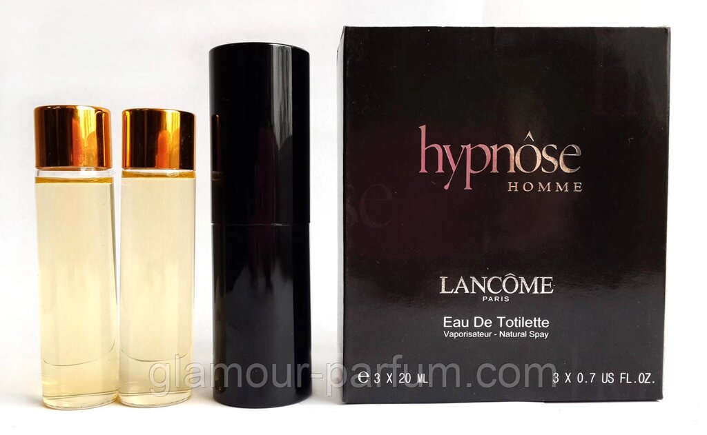 Мініпарфуми Lancome Hypnose Homme (Ланком Гіпноз Хом) + 2 запаски, 3*20 мл. від компанії GLAMOUR-PARFUM - фото 1