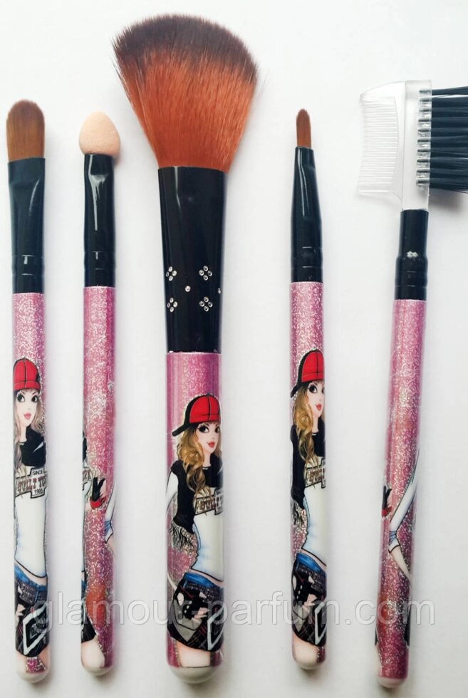 Набір для макіяжу 5 пензликів MaxMar Professional Brush (МаксМар Профешин Бруш) від компанії GLAMOUR-PARFUM - фото 1