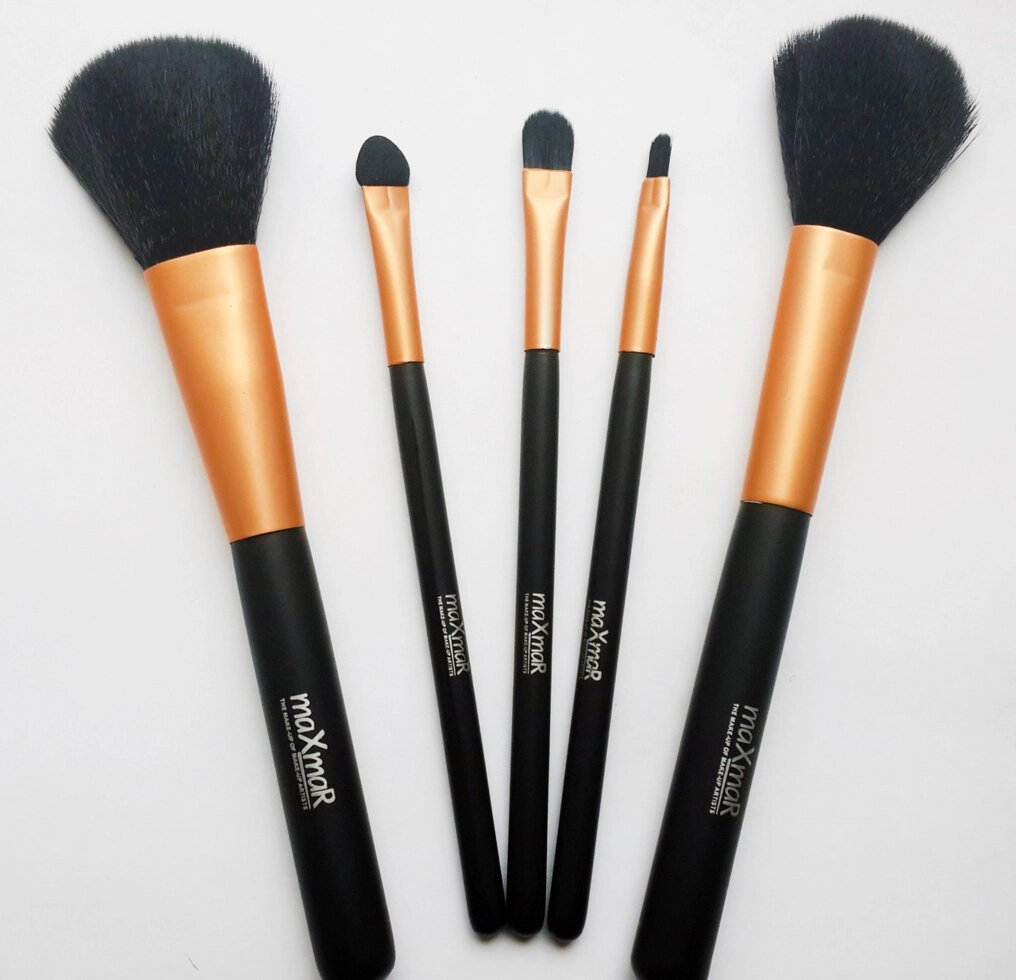 Набір для макіяжу 5 пензликів MaxMar Professional Brush (МаксМар Профешин Бруш) від компанії GLAMOUR-PARFUM - фото 1