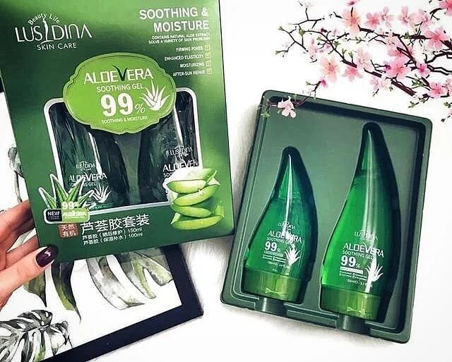 Набір Гель Алое Вера (універсальний, зволожувальний) SOOTHING GEL 99% 100 ml + 150 ml від компанії GLAMOUR-PARFUM - фото 1