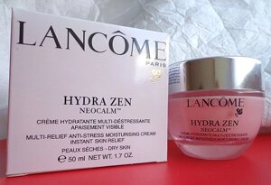 Зволожувальний денний крем-антистрес для сухої шкіри Lancome Hydra Zen Neurocalm (Ланком Гідра Зен Нейромал)