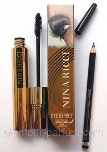 Водостійка туш + олівець Nina Ricci Eye Expert 100% Waterproof (Нина Річчі Ай Експерт 100% Вотерпруф)