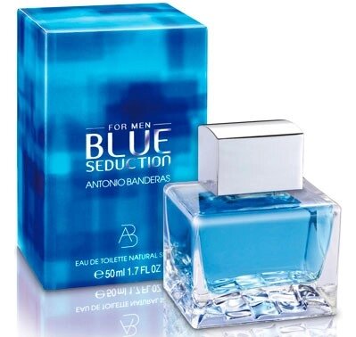 Туалетна вода для чоловіків Antonio Banderas Blue Seduction for Men (Блю Седишен фо Мен) від компанії GLAMOUR-PARFUM - фото 1