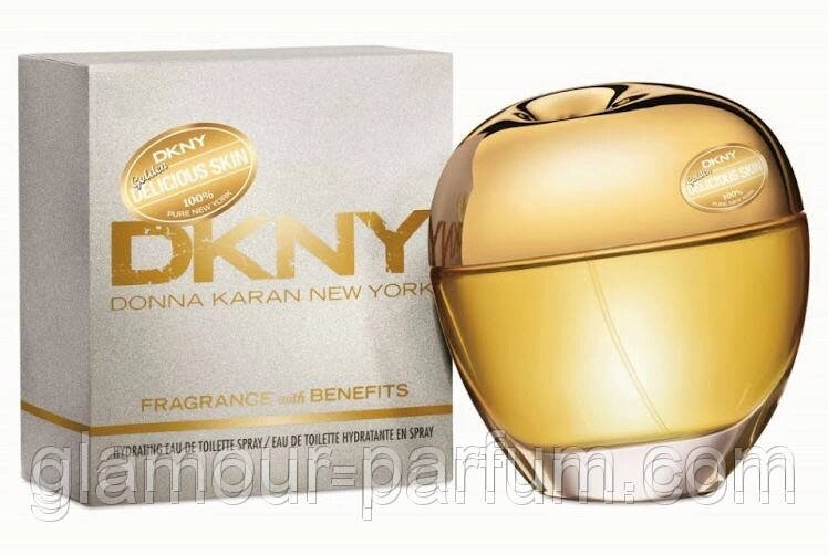 Туалетна вода Donna Karan DKNY Golden Delicious Skin Hydrating (Донна повсякденнос Голден Скін Гідратин) від компанії GLAMOUR-PARFUM - фото 1