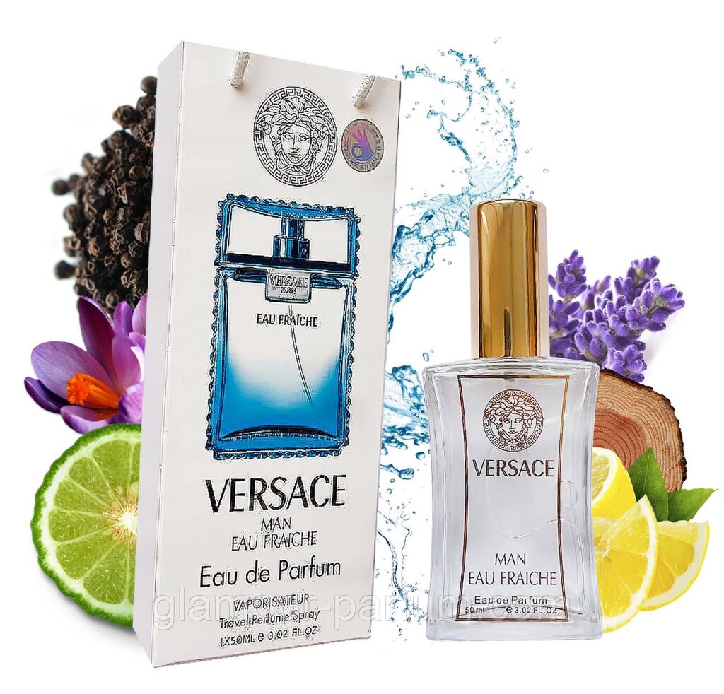 Versace Man eau Fraiche (Версаче Мен Фреш) в подарочной упаковке 50 мл. від компанії GLAMOUR-PARFUM - фото 1