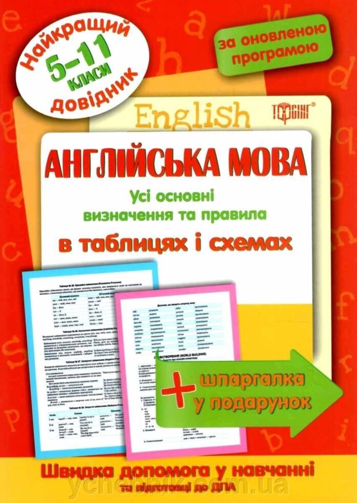 Англійська мова в таблицях та схемах 5-11 клас Найкращий довідник Погожих Г. М. 2020 від компанії ychebnik. com. ua - фото 1