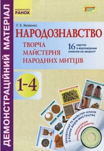 Демонстраційній материал. Народознавство. Творча майстерня народних митців 1-4 кл. ДИСК (Укр)