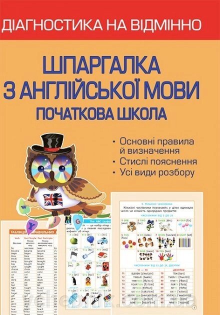 Діагностика на відмінно. Шпаргалка з англійської мови. Початкова школа Мясоєдова С. В. 2021 від компанії ychebnik. com. ua - фото 1