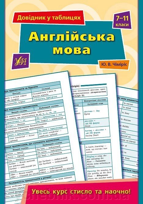 Довідник у таблицях - Англійська мова. 7-11 класи Автор: Чіміріс Ю. В. від компанії ychebnik. com. ua - фото 1