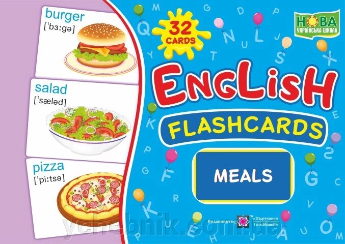 English : flashcards. Meals від компанії ychebnik. com. ua - фото 1