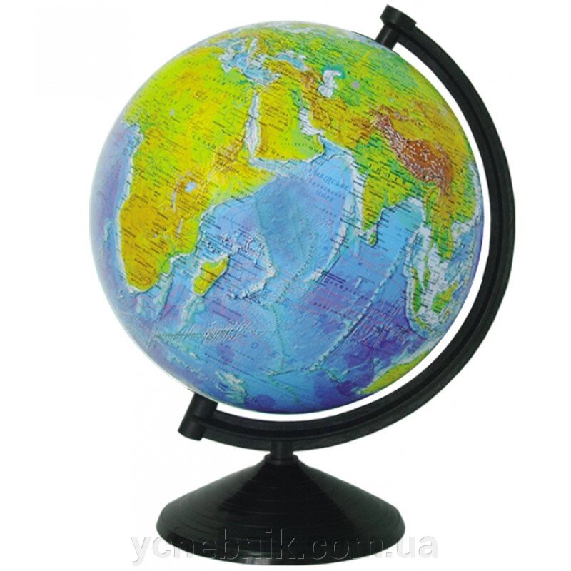 Глобус Фізичний без підсвічування 260 мм від компанії ychebnik. com. ua - фото 1