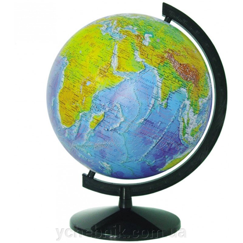 Глобус Фізичний без підсвічування 320 мм від компанії ychebnik. com. ua - фото 1