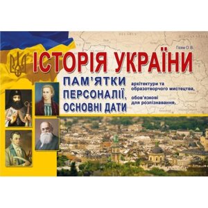 Історія України. Пам'ятки архітектури та образотворчого мистецтва Гісем О. В.