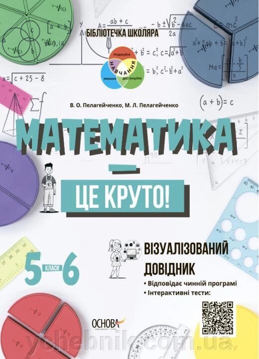 Математика - це круто. Візуалізованій довідник. 5-6 класи Пелагейченко В. О., Пелагейченко М. Л. 2020 від компанії ychebnik. com. ua - фото 1