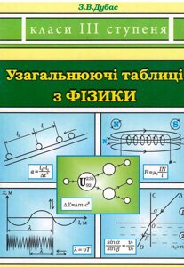 Узагальнюючі таблиці з фізики. 10-11 класи. Дубас З.