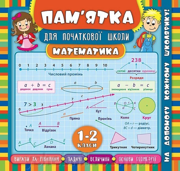 Пам’ятка для початкової школи  Математика 1-2 клас Соколова І. І. від компанії ychebnik. com. ua - фото 1