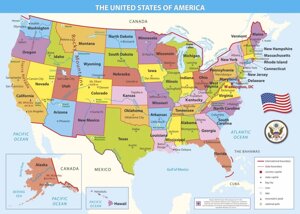 Мапа США (1:1 000 000 і дрібніше)