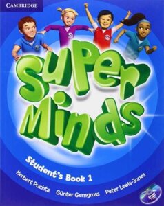 Підручник Super Minds 1 Student "s Book with DVD-ROM Нуш Автор Herbert Puchta, Gunter Gerngross, Peter Lewis-Jones 2018