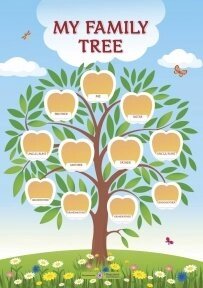 Плакат "My family tree" + словник на тему "Моя сімя" Бучковський О.