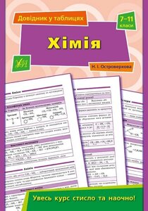 Довідник у таблицях - Хімія. 7-11 класи Автор: Островерхова Н. І.