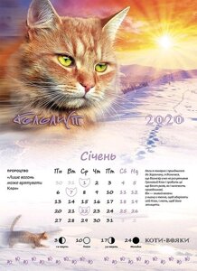 Календар «Світ Котів-вояків 2020» В асортименті