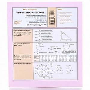 Тригонометрія Міні-підручник 2017