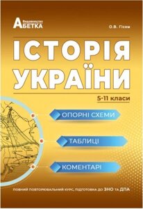 Історія України. Опорні схеми, табліці, Коментарі. Повний повтор. курс, підготовка до ЗНО та ДПА Гісем, Мартинюк 2021