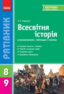 СП Всесвітня історія у визн. табл. і схем. 8-9 кл. (Укр) НОВА ПРОГРАМА Охредько О. Е. 2017