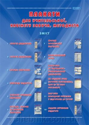 Плакати для учітельської, кабінету завуча, методиста від компанії ychebnik. com. ua - фото 1