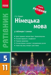 Рятівник Німецька мова у таблицях и схемах 5-11 клас (Укр) Кордулой Р. А. 2017