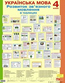 Табліці. Українська мова. Розвиток зв'язного мовлення 4 кл .. (70-48 см.) 32 шт. від компанії ychebnik. com. ua - фото 1