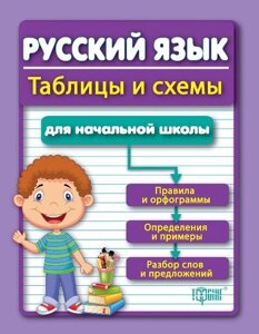 Табліці та схеми для молодшої школи. Російська мова для учнів початкових класів Курганов С. Ю.