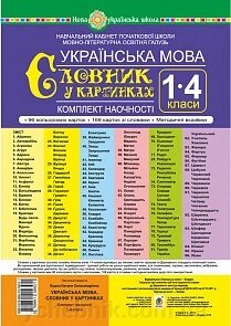 Українська мова. 1-4 класи. Словник у картинках. Комплект наочності. Нуш (з магнітамі) від компанії ychebnik. com. ua - фото 1