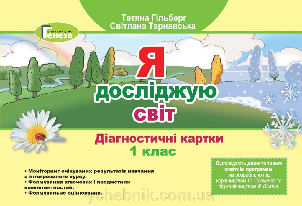 Я досліджую світ 1 клас Діагностичні картки Гільберг Т. Г. 2021 від компанії ychebnik. com. ua - фото 1