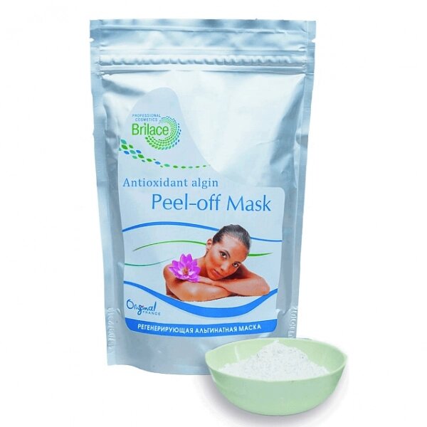 Альгінатна регенерує маска для обличчя Brilace Antioxidant algin peel-off mask 150г від компанії ПРОФІКО - фото 1