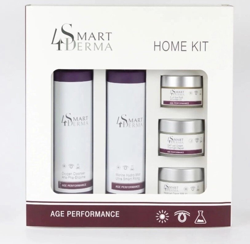 Антивіковий подарунковий набір Smart4Derma Age Performance HomeKit від компанії ПРОФІКО - фото 1