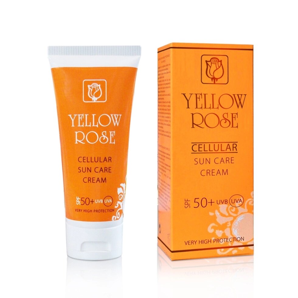 Антивіковий сонцезахисний крем SPF-50 із стовбуровими клітинами Yellow Rose Cellular Sun Care Cream SPF 50 від компанії ПРОФІКО - фото 1