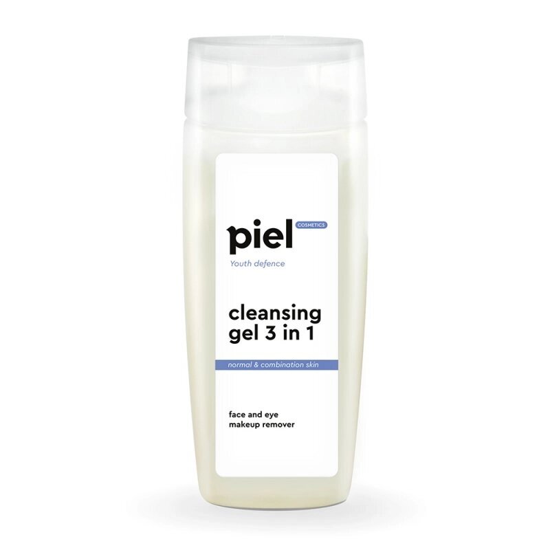 Cleansing Gel 3 in 1 Демакияж-гель для вмивання нормальної і комбінованої шкіри Piel cosmetics 200мл від компанії ПРОФІКО - фото 1