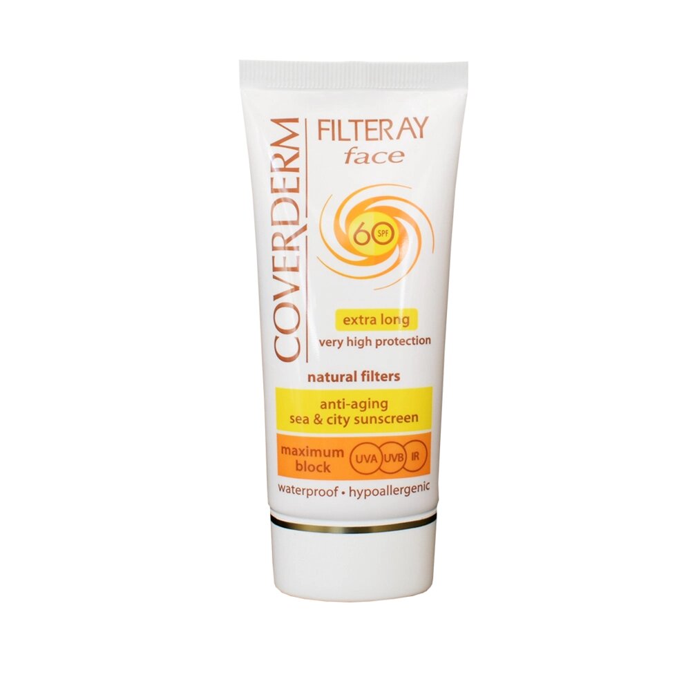 Coverderm FILTERAY Face SPF60 - Сонцезахисний крем для обличчя від компанії ПРОФІКО - фото 1