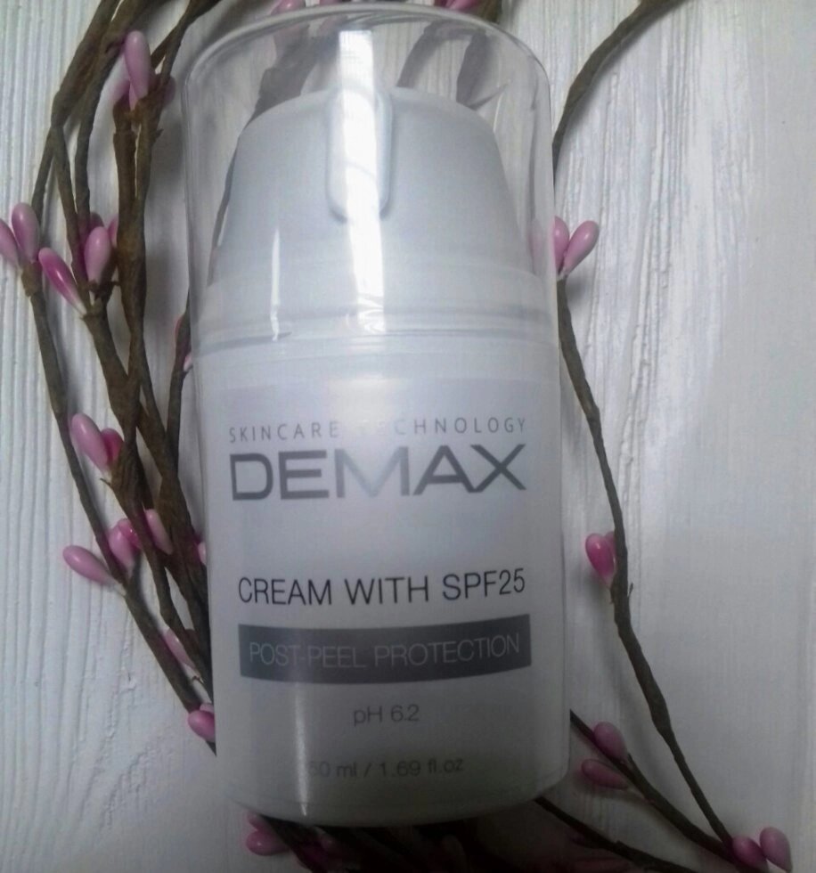 Demax POST-PEEL PROTECTION CREAM WITH SPF25 постпілінгового захисний крем з SPF25,50мл від компанії ПРОФІКО - фото 1