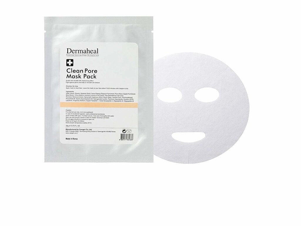 Dermaheal Clean Pore Mask Pack Маска-патч для очищення і звуження пор-3шт. від компанії ПРОФІКО - фото 1